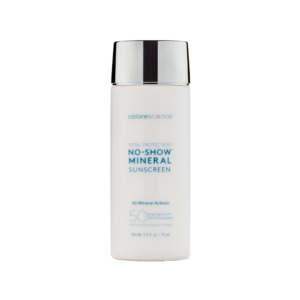 No-show mineral sunscreen SPF 50 bottle