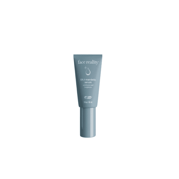 Face Reality mandelic serum bottle on white background