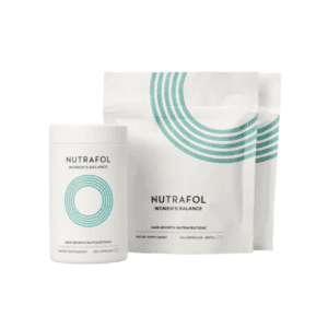 Nutraceutical supplement for women's hair growth balance.