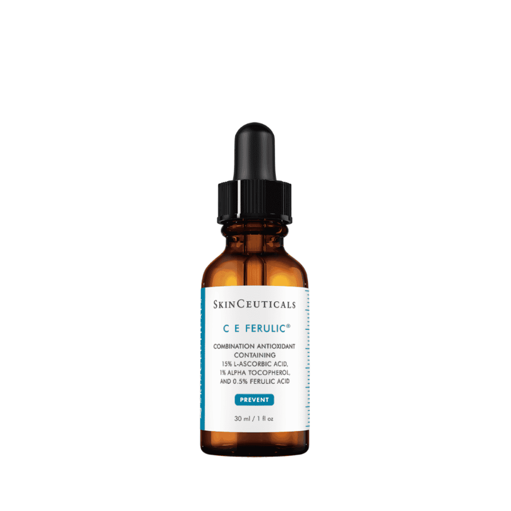 Skincare serum bottle with dropper cap