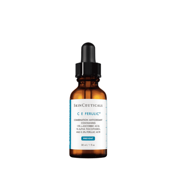 Skincare serum bottle with dropper cap