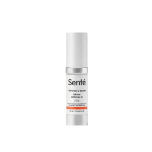 Sente Defense C Serum bottle on white background.