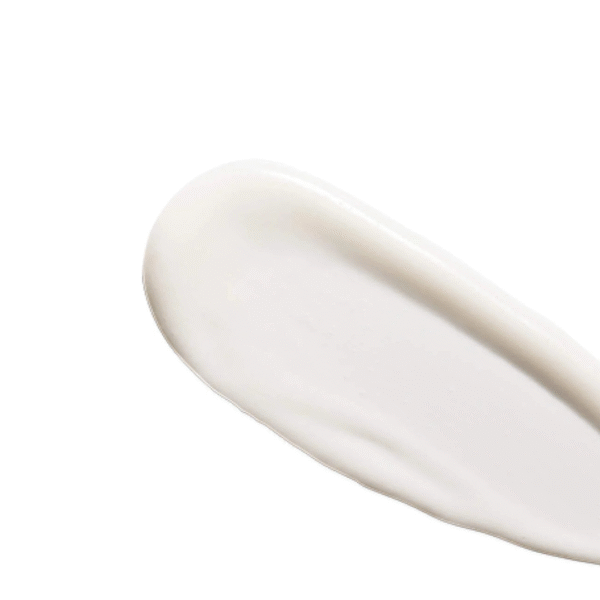 White cream texture on white background